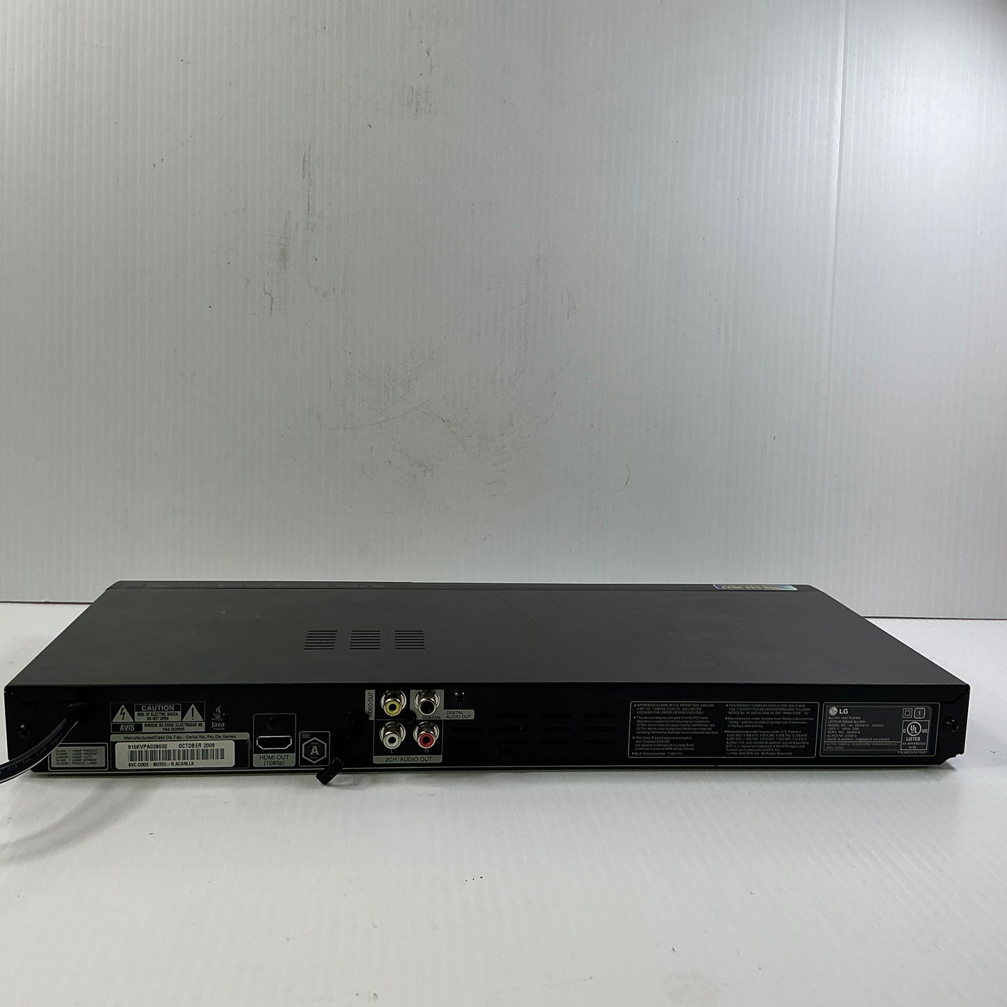 LG BD350C BluRay Player