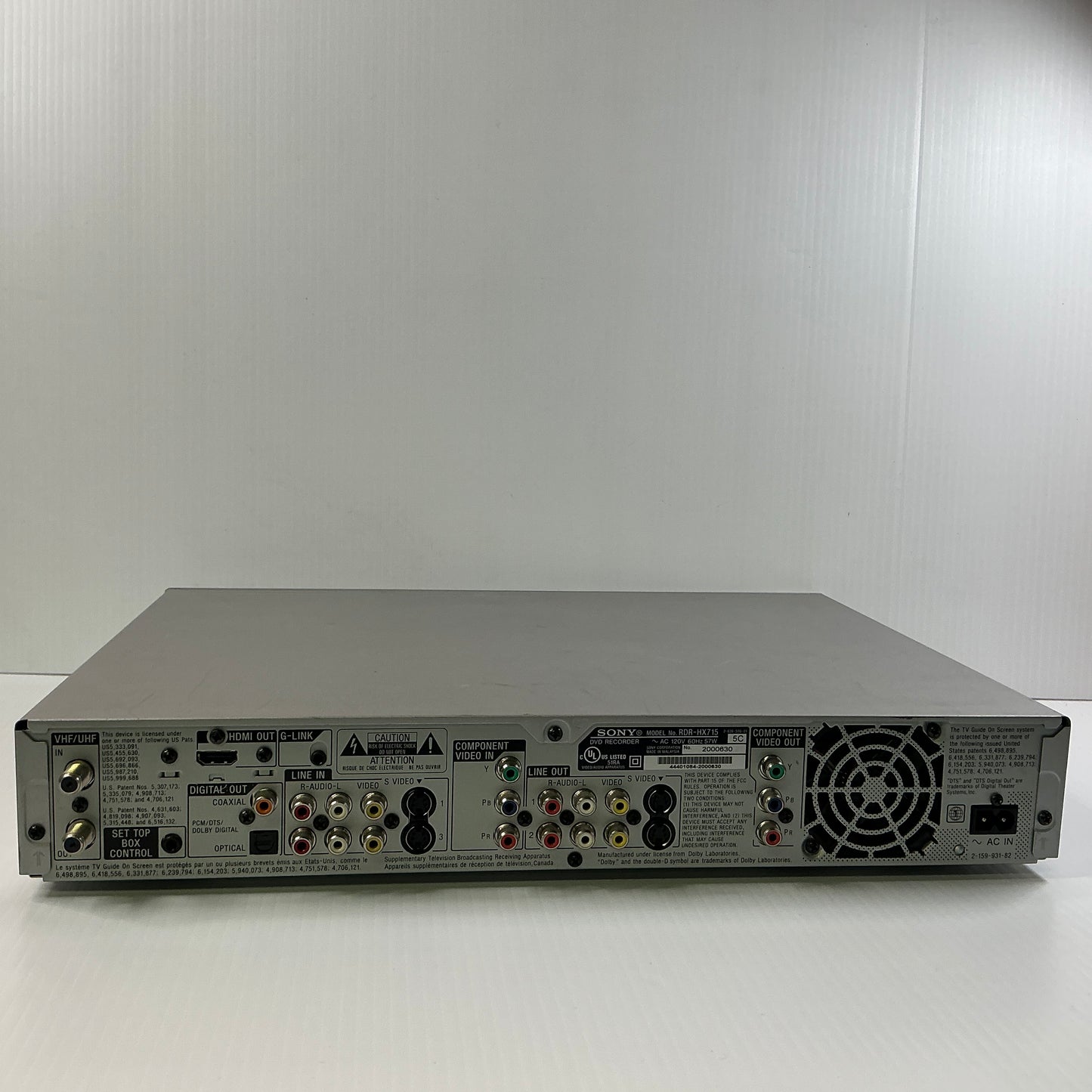 SONY RDR-HX715 DVD Recorder