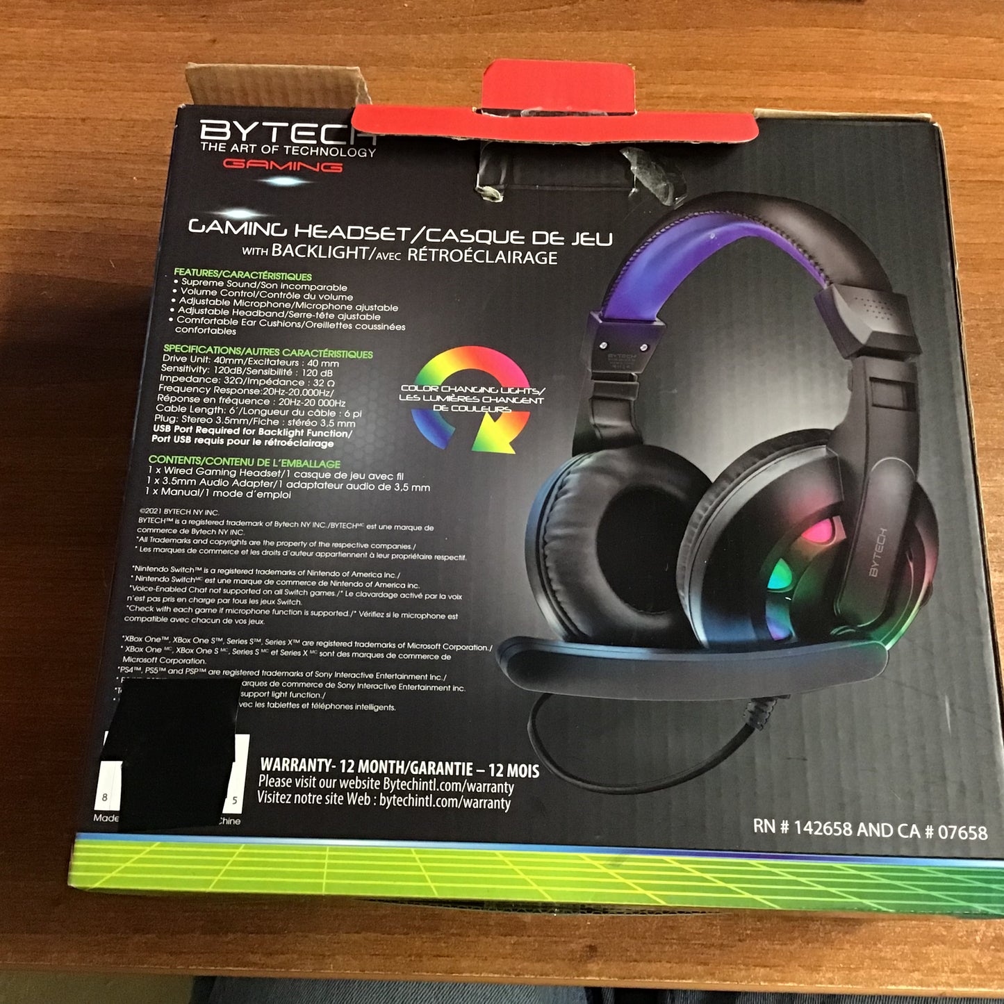 BYTECH Gaming Headset with Backlight