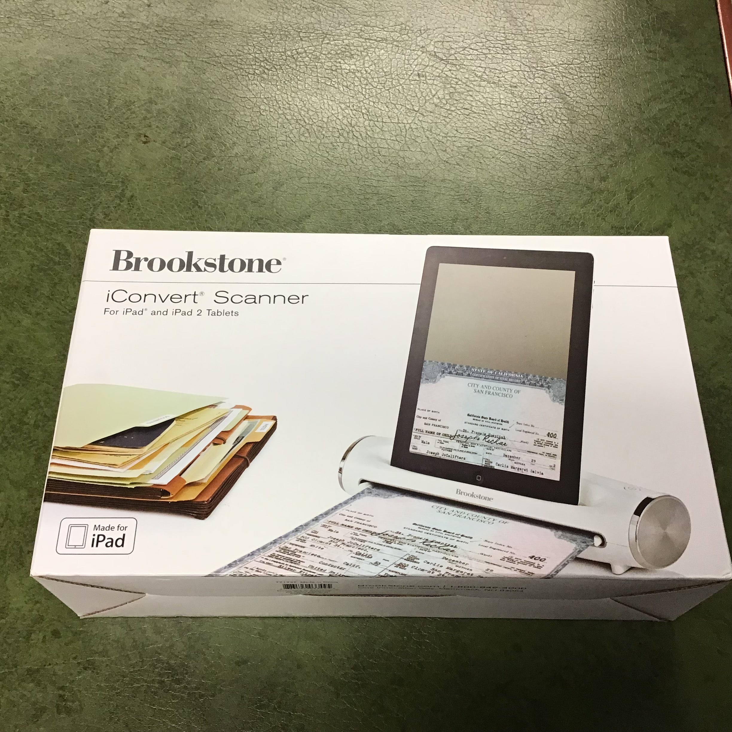 Brookstone iConvert Scanner for iPad and iPad 2 Tablets Free