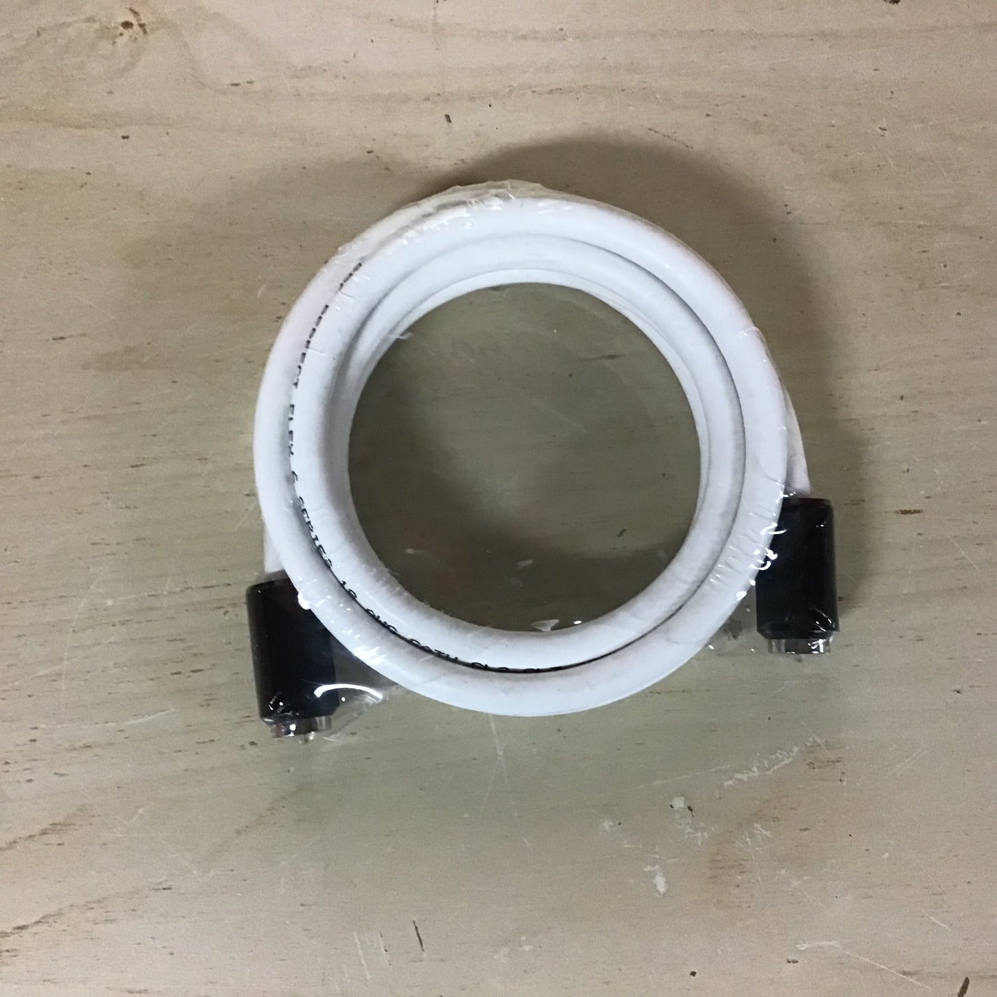 White coaxial cable