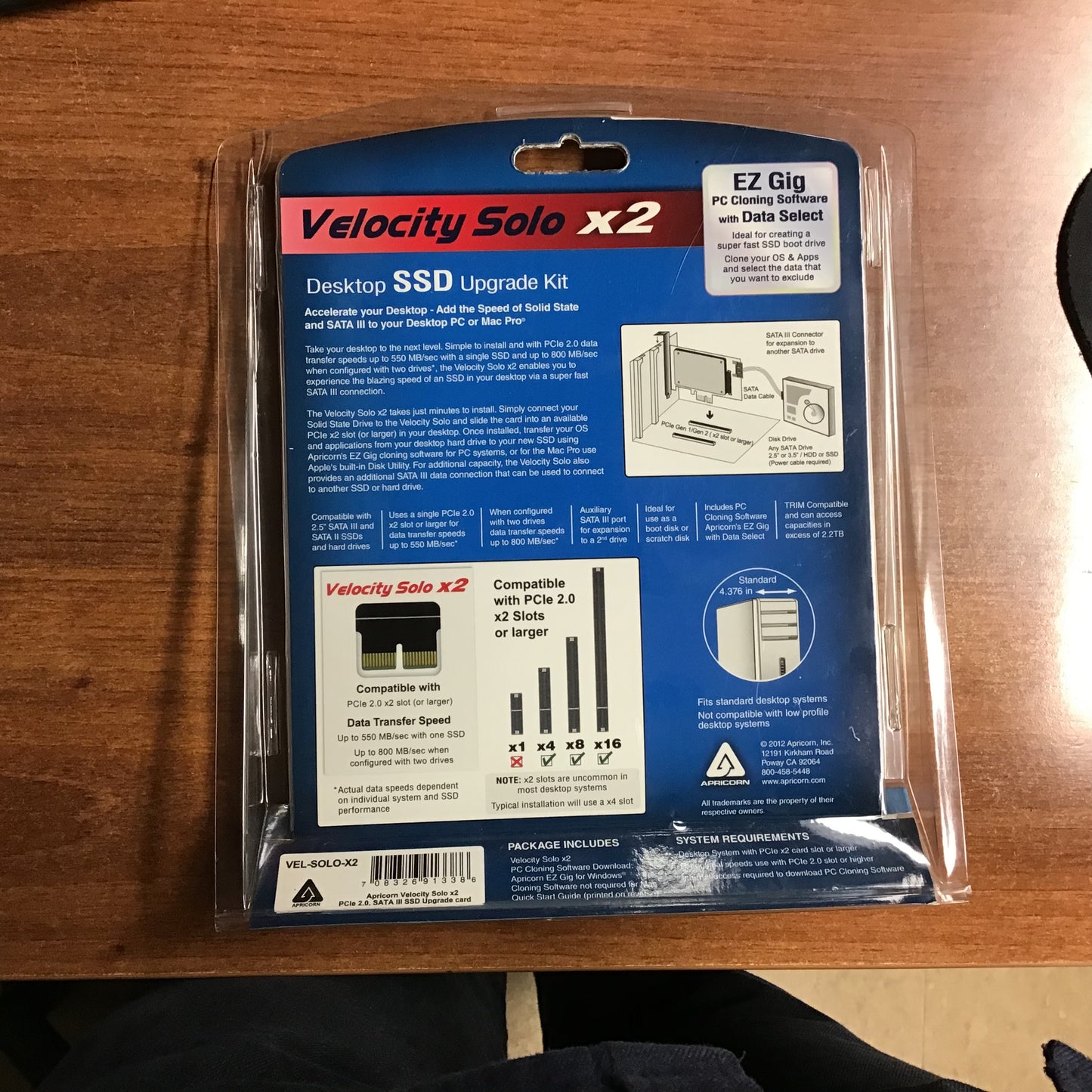 Apricorn Velocity Solo x2 Extreme Performance SSD Upgrade Kit