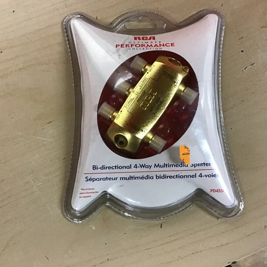 Bi-directional 4-way Multimedia Splitter