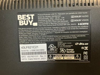 Toshiba 43" 4K UHD HDR LED Smart Fire TV