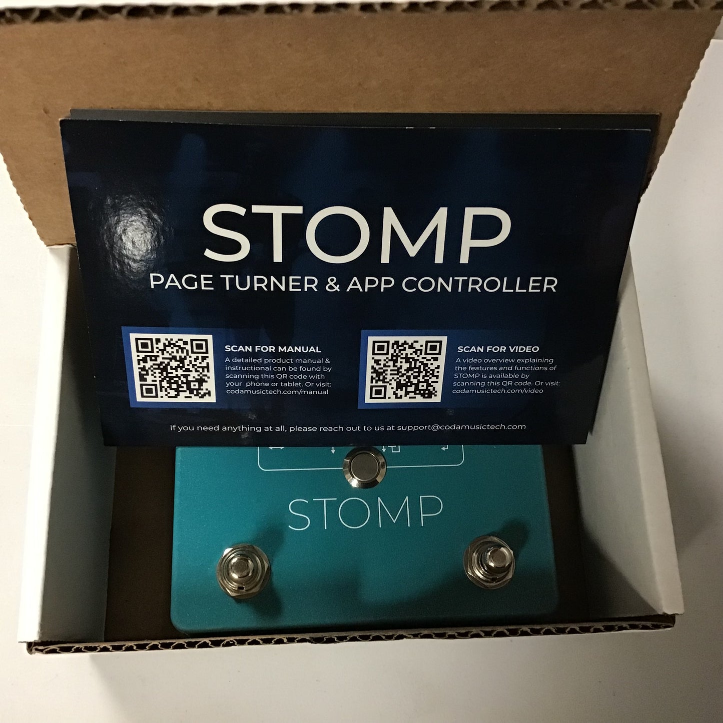 STOMP Bluetooth® Page Turner Pedal & App Controller