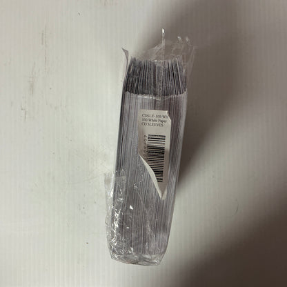 White Paper CD/DVD Sleeves