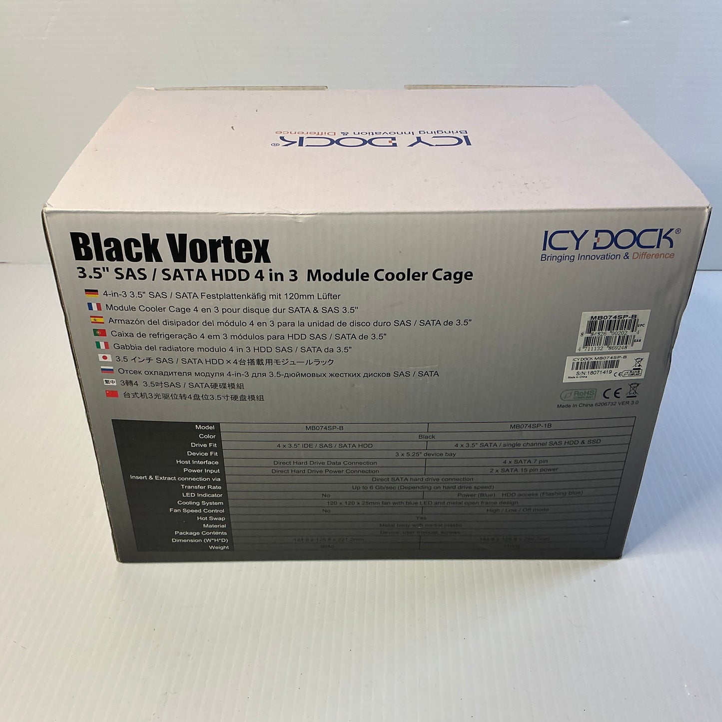 Icy Dock Black Vortex Cooler Cage