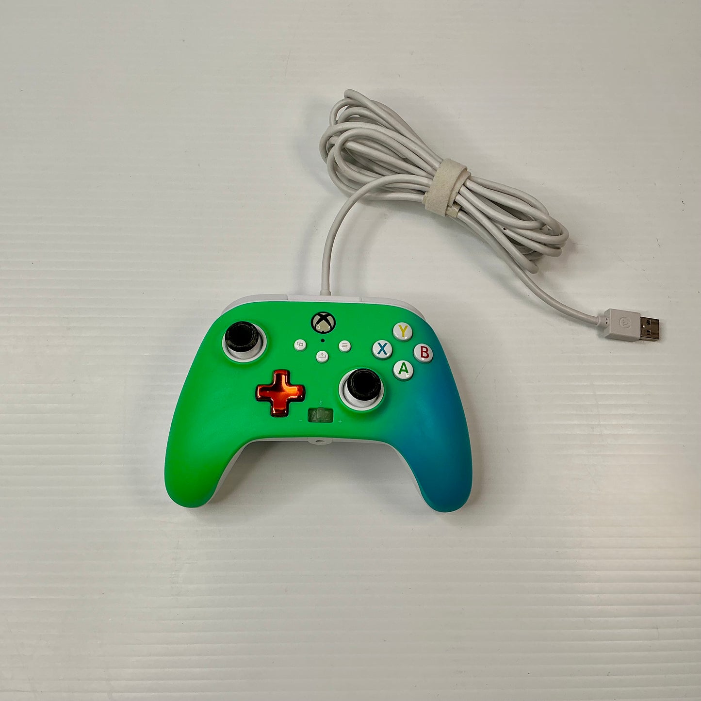Xbox Controller Green and Blue Wired