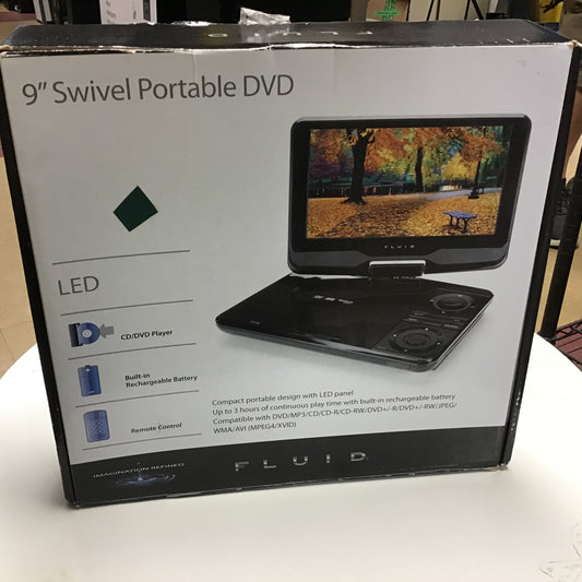 fluid 9 swivel portable dvd player