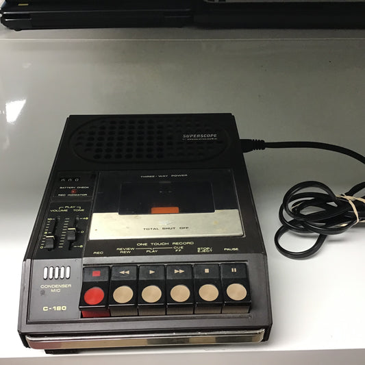 Superscope c-180 Speed Cassette Recorder