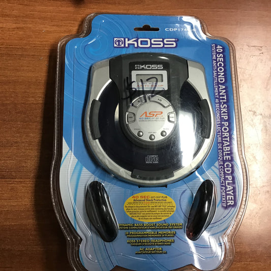 KOSS 40 Second Anti-Slip Portable CD Player