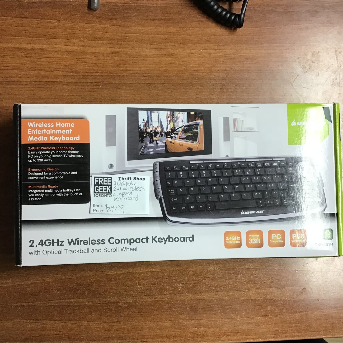 IOGEAR 2.4 GHz Wireless Compact Keyboard